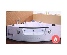 Simba - VASCA BAGNO IDROMASSAGGIO CROMOTERAPIA E RISCALDATORE SPA 140 x 140cm Sant'Angels DOPPIA