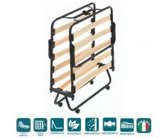 EVERGREENWEB - Brandina Pieghevole 80x190 cm - Rete Singola a Doghe in Legno Naturale di Faggio +