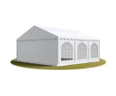 Tendapro.it - 6x6 mTendone per feste PREMIUM PVC bianco 100% impermeabile Gazebo da giardino