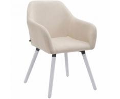 Sedia Visitatore ACHAT V2 in tessuto Crema Bianco