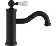 Miscelatore lavabo Piralla Como 0TOYO088A19 | Nero opaco - Piletta con salterello 1'1/4