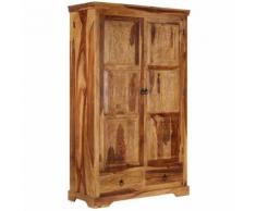 Credenza in Legno Massello di Sheesham 110x45x80 cm