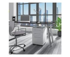 Rollcontainer Armadio ufficio con 3 cassetti bianco