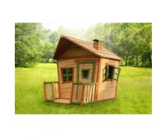 Bricoshop24 - Gioco Esterno Casetta Legno Cedro Bimbi Jesse Giardino Porta Veranda Playhouse