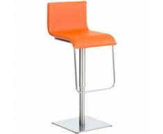 Sgabello Limon in similpelle Arancione