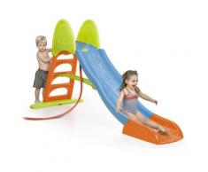 Scivolo per bambini da giardino in plastica con acqua SUPER MEGA SLIDE Feber