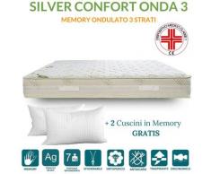 EVERGREENWEB - Materasso Singolo 90 x 200 alto 20 cm MEMORY FOAM Ortopedico DISPOSITIVO MEDICO