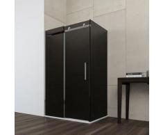 Box doccia 70X140 cabina angolare scorrevole cristallo FUME' anticalcare 8mm Mimosa