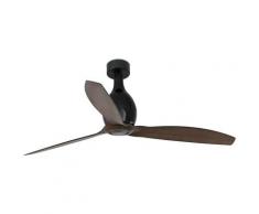 Faro - MINI ETERFAN Ventilatori da soffitto nero/legna con motore DC senza luce