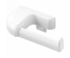 Porta Rotolo Plastica Bianco con Doppio Fissaggio