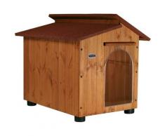 Cuccia in Legno per Cani + TENDINA da Esterno 'Rinforzata' mod. Alpi MADE IN ITALY BB - Barboncino
