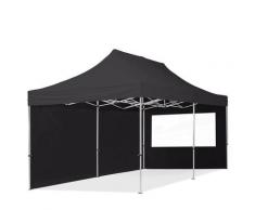 Gazebo Pieghevole Giardino 3x6m - 2 laterali Alluminio Telo PES300 100% Impermeabile Padiglione
