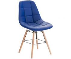 Sedia da Sala da Pranzo Tammy Similpelle Blu