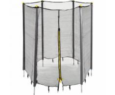Rete di Protezione per Trampolini Elastici da Giardino, con Sbarre Imbottite, Diametro di 183 cm