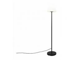 QAZQA Lampada da terra virginia - Design - Acciaio,Plastico,Alluminio - Nero/Bianco - Oblungo Max.