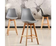 BATHRINS®Sgabello alto,Sedie da pranzo x 2, sedie da pranzo, sgabello da bar con seggiolone, stile