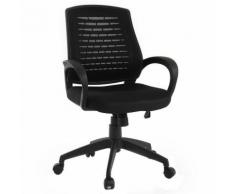 Poltrona da ufficio design mesh nero JUNIO