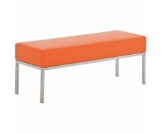 Panca 3 posti Lamega 120x40 in similpelle Arancione