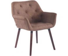 Sedia CASSIDY in similpelle vintage Tortora Noce (rovere)
