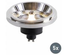 LUEDD Set di 5 lampade a LED AR111 GU10 12W 3000K