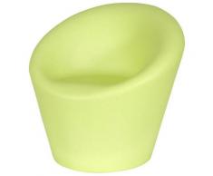 Poltrona Da Giardino 88x80x85cm In Polietilene Vanossi Happy Verde Fluo