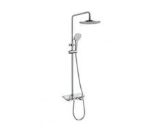 DESFAU Colonna Doccia con Miscelatore 3 Funzioni Sistema Doccia Set Doccia Completa Colonna Doccia