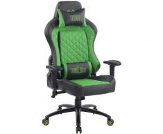 Sedia Gaming Rapid in Similpelle Nero/verde