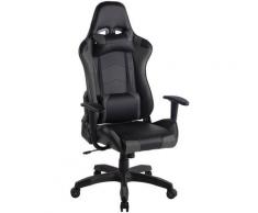 Sedia Gaming Miracle V2 in Similpelle Nero/grigio