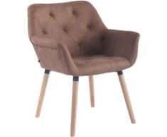Sedia CASSIDY in similpelle vintage Tortora Natura
