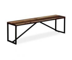 Panca in Legno Massello di Recupero 160x35x45 cm
