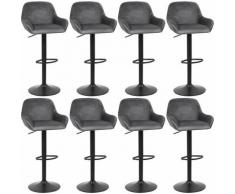 BATHRINS®Sgabelli bar x 8,Sedia da bar ,Sedie da Cucina, Ergonomia, per Soggiorno e