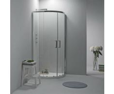BOX DOCCIA SEMICIRCOLARE 90x90 CM SCORREVOLE TRASPARENTE - Elite
