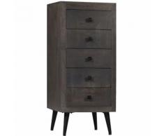 Credenza in Legno Massello di Mango 40x40x91 cm