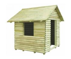 No_brand - vidaXL Casetta per Bambini in Legno di Pino Impregnato 167x150x151 cm