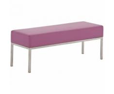 Panca 3 posti Lamega 120x40 in similpelle Viola