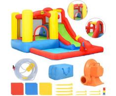 Happy Hop Gonfiabile Bambini con Scivolo e Piscina 350x280x190 cm PVC