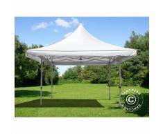 Gazebo pieghevole Gazebo rapido FleXtents Pagoda Xtreme 50 4x4m / (5x5m) Bianco