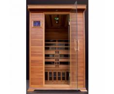 Sauna a Infrarossi in Legno per 2 persone 120x115 | Grey