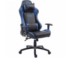 Sedia da ufficio Racing XL Shift in similpelle Nero/blu