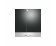 Como lampada da terra struttura in metallo e metacrilato led 8w, colore bianco - Fabas Luce