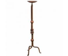 Candelabro Candeliere Porta Candele da Appoggio in Ferro Decorato 1 Braccio
