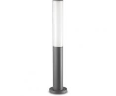 Lampioncino id-etere pt1 10,5w led 785lm ip44 alluminio antracite bianco lampada terra moderno
