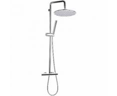 Colonna doccia con miscelatore termostatico, doccetta e soffione - serie minimal thermo