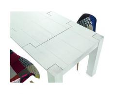 Tavolo abete bianco spazzolato allungabile 180×90 cm