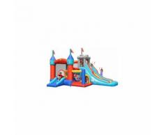 Castello Gonfiabile Con Doppio Scivolo Happy Air 'Medioevo 13 In 1'