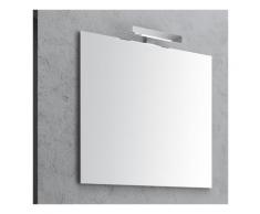 Specchio da bagno con lampada led *** misura 95x68 cm senza lampada led - confezione 1