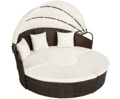 Salotto da giardino poltrone divano da esterno in polyrattan sdraio rattan letto colore principale: