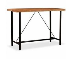Tavolino da Bar in Legno Massello di Acacia 150x70x107 cm