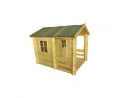 Casetta Per Bambini in Legno Outdoor Toys Peter 2,64 m² de con Portico 146x181x145 cm