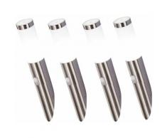 Etc-shop - 4x Lampade da parete per esterni Lampade da balcone in acciaio inox Set rilevatore di
